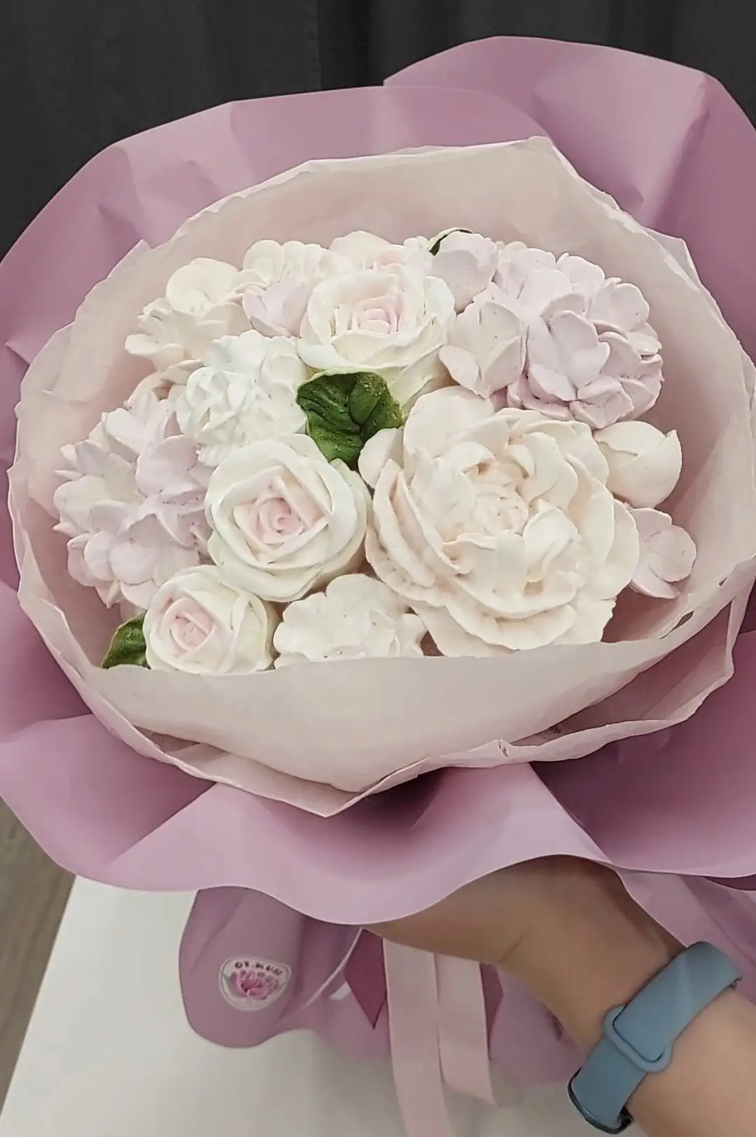 Зефирный букет, 20 см фото 5